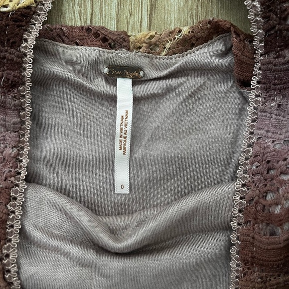 Free People All You Ever Wanted Ombré Stripes Lace Dress - Picture 5 of 7